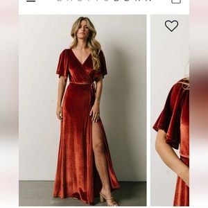 Meghan Velvet Wrap Dress